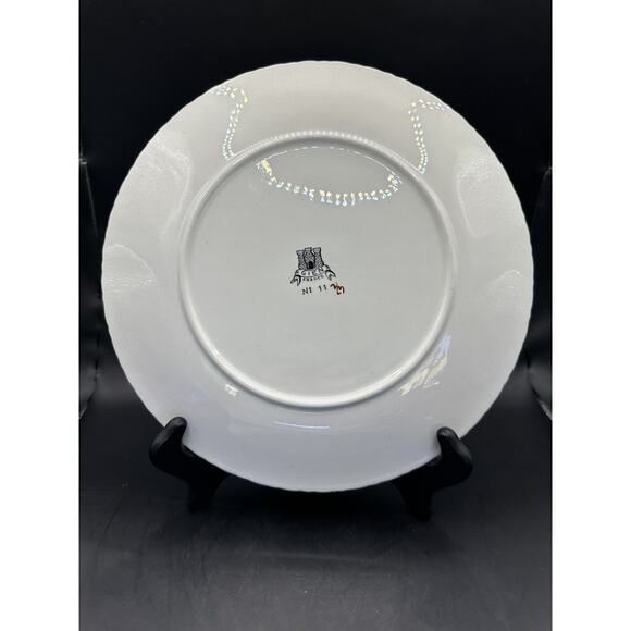 GIEN Grands Crustaces #11 Two Shrimp Hand Painted Faience 10" Plate France 1961 - Picture 5 of 7